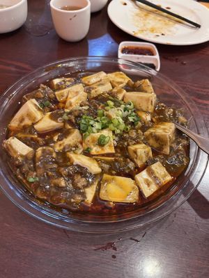 Szechuan tofu entree (2 ⭐️ )  at Bodhi Kosher Vegetarian Restaurant in New York City