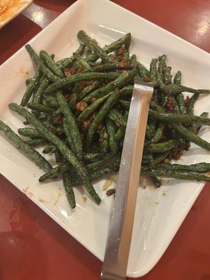 Green beans  at Bodhi Kosher Vegetarian Restaurant in New York City