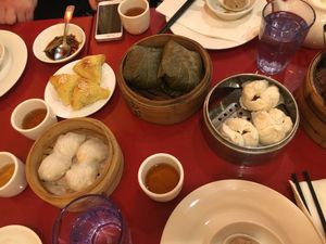 The buns on the right were the best! at Bodhi Kosher Vegetarian Restaurant in New York City