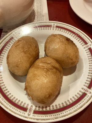 Fried sticky rice dumpling   at Bodhi Kosher Vegetarian Restaurant in New York City