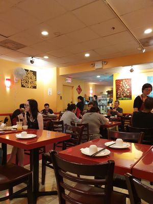 Seating area at Bodhi Kosher Vegetarian Restaurant in New York City