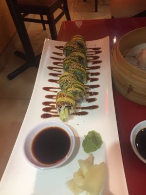 Dragon roll at Bodhi Kosher Vegetarian Restaurant in New York City