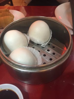 lotus buns at Bodhi Kosher Vegetarian Restaurant in New York City