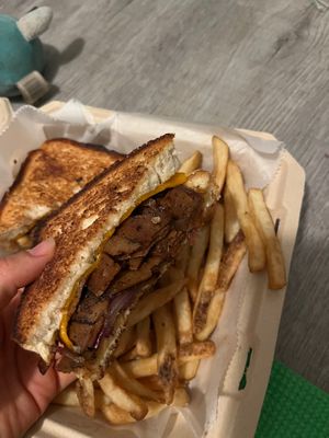 Vegan Seitan Philly 🫶 at The Top in Gainesville