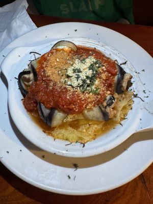 Eggplant rollatini (incredible)  at The Top in Gainesville