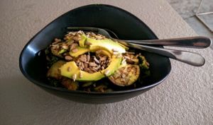 eggplant salad at Green Space in Koh Samui