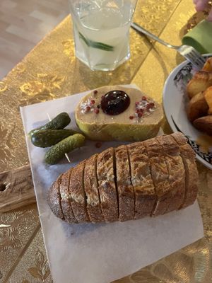 Foie Gras with Baguette   at Alaska Bar in Berlin