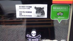 No fur here! at Alaska Bar in Berlin