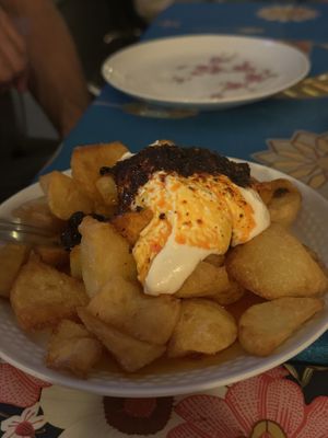 Patatas bravas. This was amazing   at Alaska Bar in Berlin
