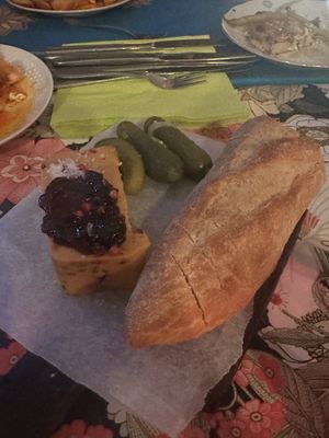 Vegan foie gras  at Alaska Bar in Berlin