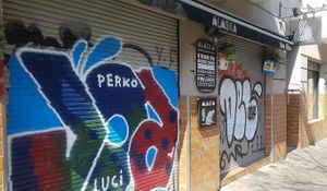 Exterior of location, street view (outside business hours) at Alaska Bar in Berlin