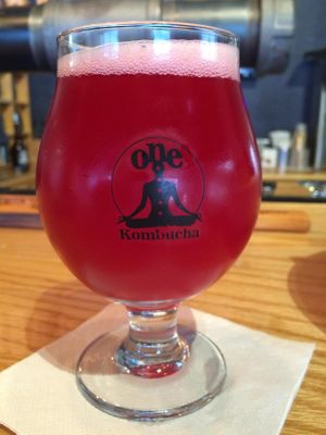 Hibiscus Rose Kombucha at One Kombucha in Lake Park