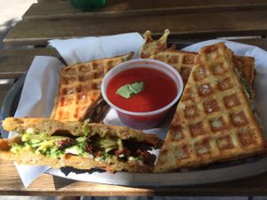 Aunt Weaver Stamper at Melted in Napa