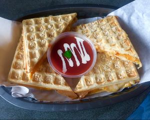 one of the delicious veggie options (not vegan) at Melted in Napa