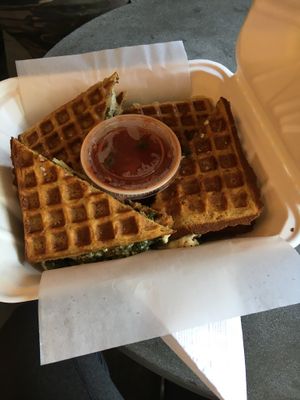 Vegan sandwich  at Melted in Napa