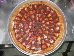 Chocolate Strawberry  at Lennon's Gourmet American Pizza in Sao Paulo