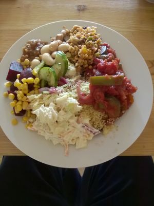 Side Salad at Super Natural in Newcastle Upon Tyne