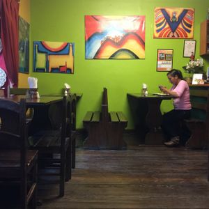 dining room at El Encuentro - Sta Catalina Ancha in Cusco