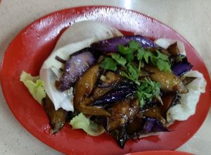醬爆茄子 at 3 Treasures 三寶齋 - AMK in Northeast Singapore