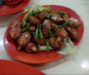 素蒙古排骨 veg mongolian pork ribs at 3 Treasures 三寶齋 - AMK in Northeast Singapore