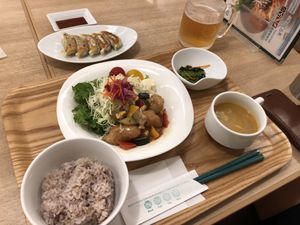 “Pork” and gyozas at T's Tan Tan in Sendai