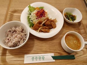 Ginger soy meat set at T's Tan Tan in Sendai