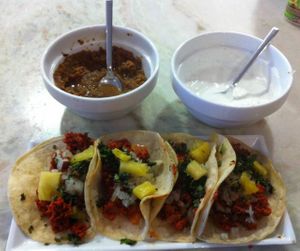 NOVEDAD: MEXICAN TACOS!!! VEGAN AND VEGETARIAN, WITH HOME MADE SAUCES!!! SPICY!! at Gandhi Veggie in Barcelona