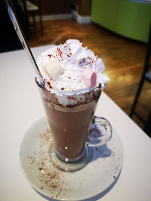 Hot Chocolate at Loving Hut - North Laine in Brighton