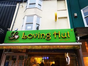 Centre of Brighton  at Loving Hut - North Laine in Brighton