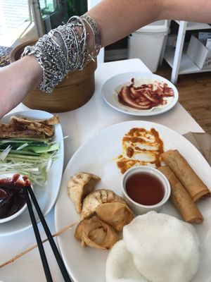 What’s missing: ‘chicken satay’ SHOCKINGLY delicious! Duck also. All amazing! at Loving Hut - North Laine in Brighton