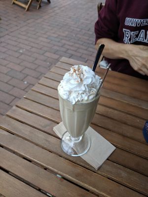 Biscoff milk shake at Loving Hut - North Laine in Brighton