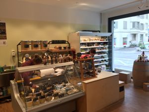 Cheese counter at Zum Kleeblatt in Basel