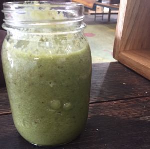 green smoothie at The Conscious Caravan - Food Van in Castlemaine