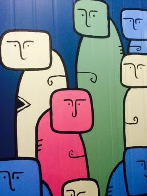 Street art for festival at The Conscious Caravan - Food Van in Castlemaine