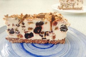 Raw cheesecake at The Conscious Caravan - Food Van in Castlemaine