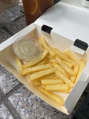Fresh frites   at One Vegan Shop in New Territories