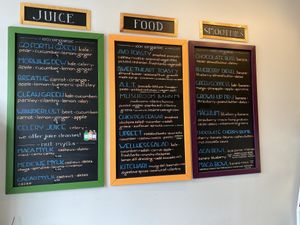 Updated Menu March 2021 at Pulp + Sprout Juice Bar and Vegan Cafe in Asheville