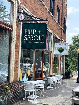 Exterior at Pulp + Sprout Juice Bar and Vegan Cafe in Asheville