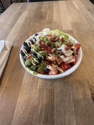 Magnum smoothie bowl  at Pulp + Sprout Juice Bar and Vegan Cafe in Asheville