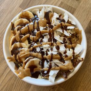 Espresso Peanut Butter Bowl  at Pulp + Sprout Juice Bar and Vegan Cafe in Asheville