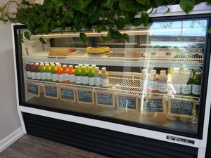 Case at Pulp + Sprout Juice Bar and Vegan Cafe in Asheville