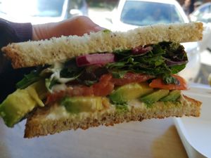 $12 ATL: Delicious 😋 This was our favorite at Pulp + Sprout Juice Bar and Vegan Cafe in Asheville