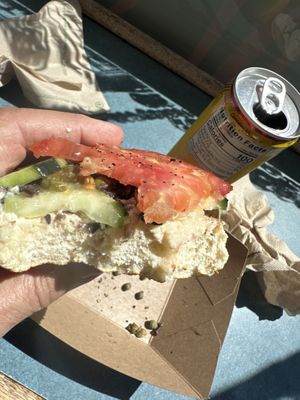   at Los Bagels in Eureka