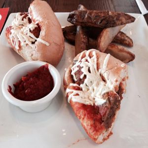 meatball grinder at VegeNation in Las Vegas