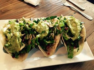 Jackfruit tacos were amazing at VegeNation in Las Vegas