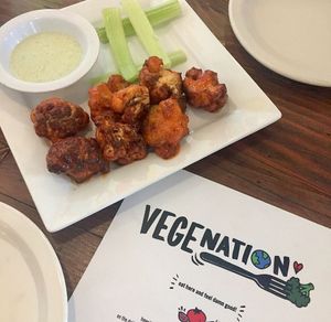 Cauliflower bites at VegeNation in Las Vegas