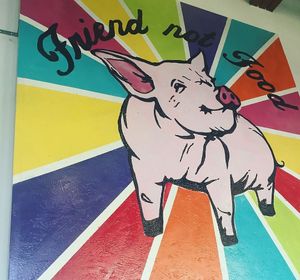 Wall art at VegeNation in Las Vegas