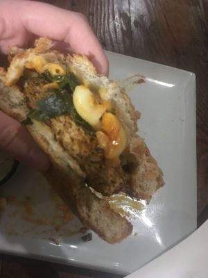 Inside the Mac Daddy Burger (popup version) at VegeNation in Las Vegas