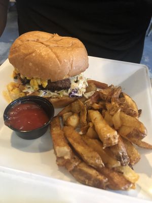 Vegan burger at VegeNation in Las Vegas