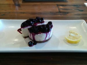 Blueberries Cheesecake Dessert at VegeNation in Las Vegas
